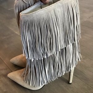 Sam Edelman Suede Fringe Booties